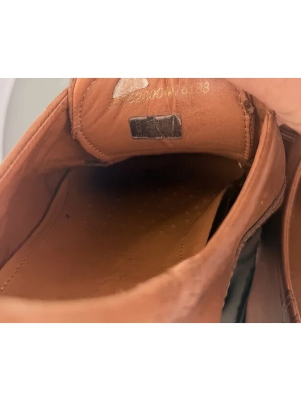 ECCO Men's Cap Toe Derby Dress Shoes Brown Leather Extra Width US 10.5 Vibram